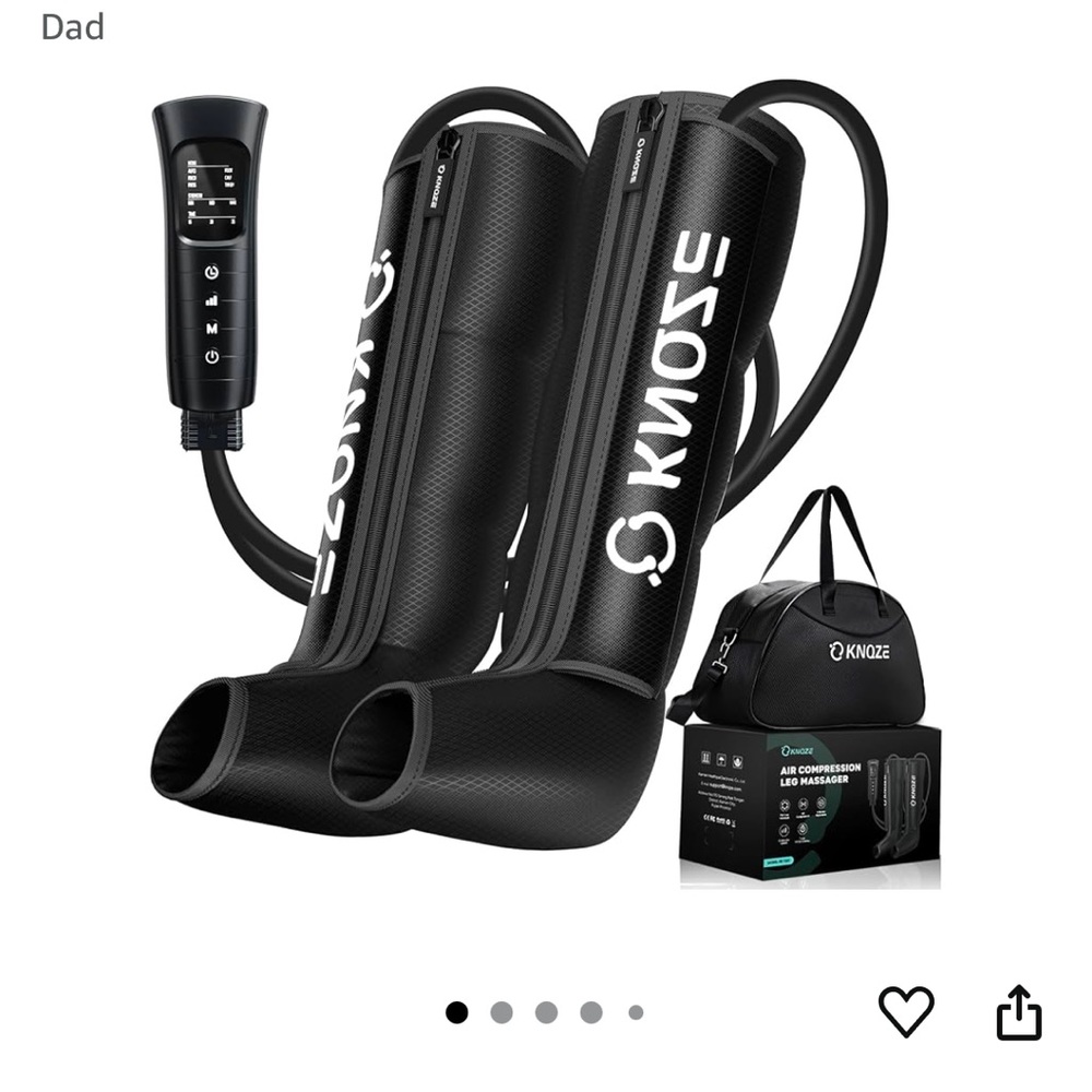 Black Air Compression Leg Massager